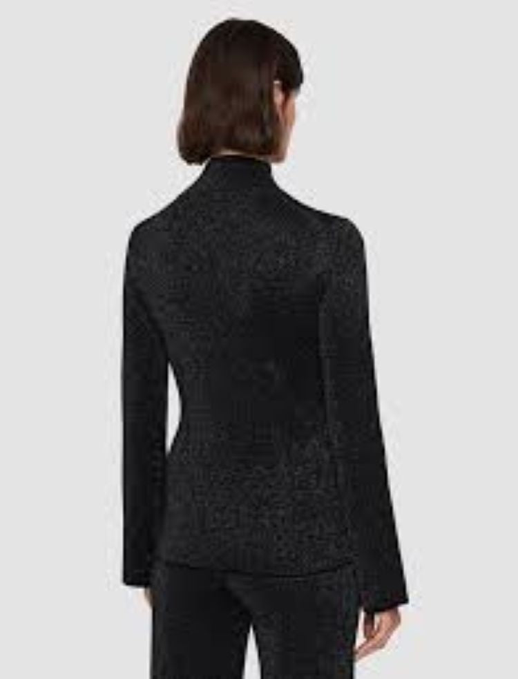 SWEATER TOP LS-DBL FACE LUREX/MERINOS