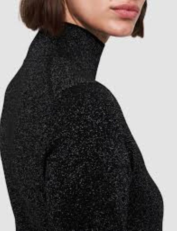 SWEATER TOP LS-DBL FACE LUREX/MERINOS