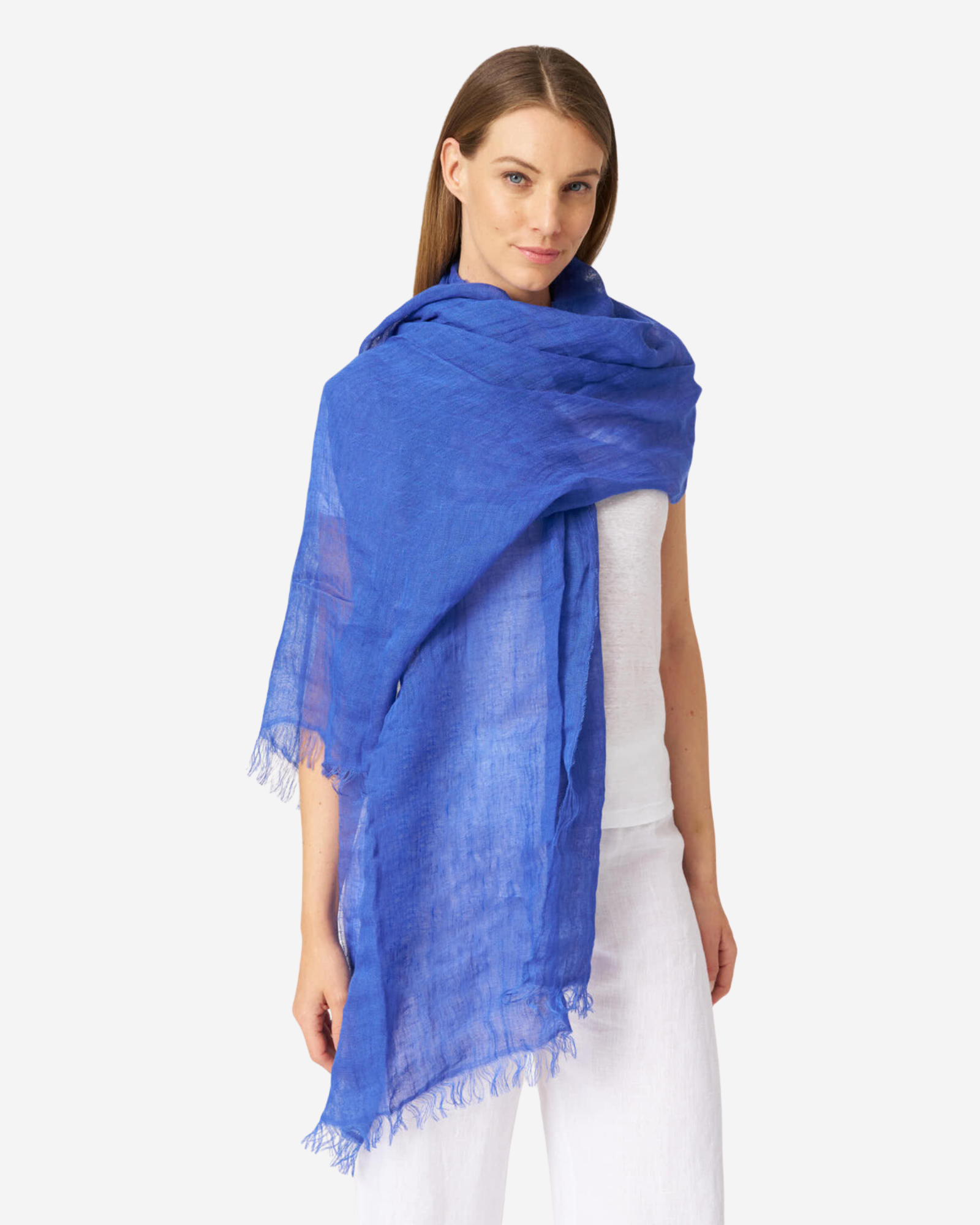 Linen Scarf Inchiostro