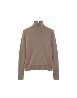 High Neck Longsleeve Cashmere Knit