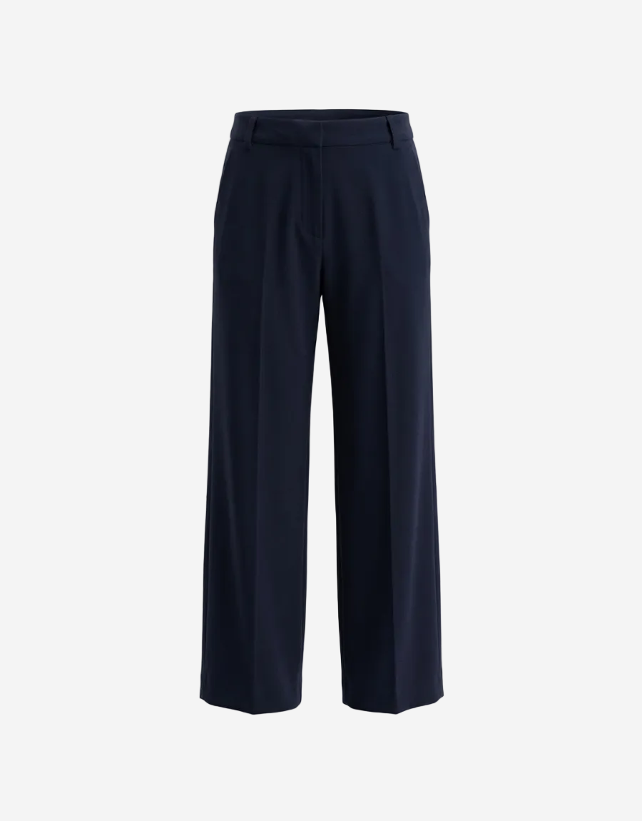 Navy blue pants on a white background