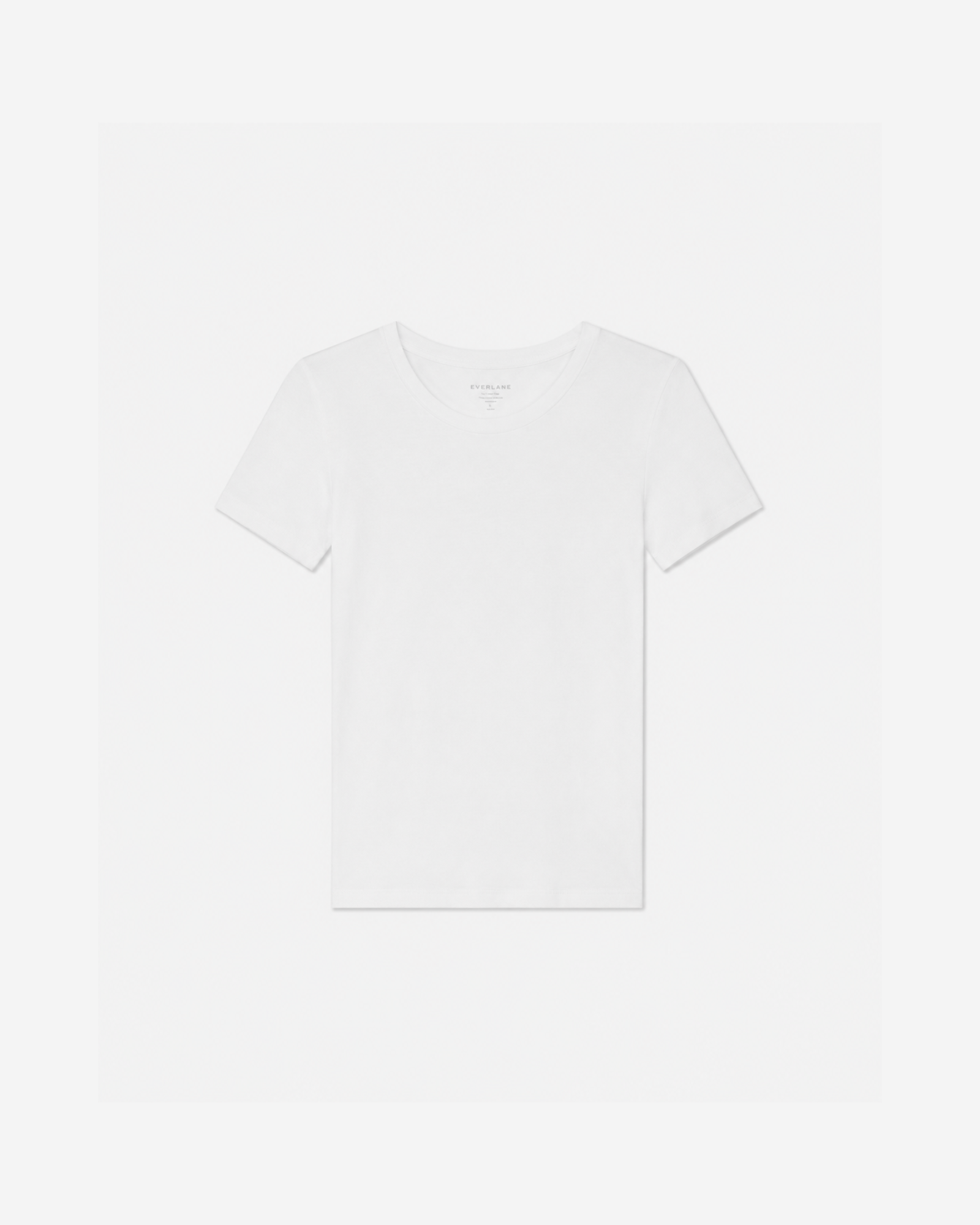 Viscose Round Neck Short Sleeve T-shirt WHITE