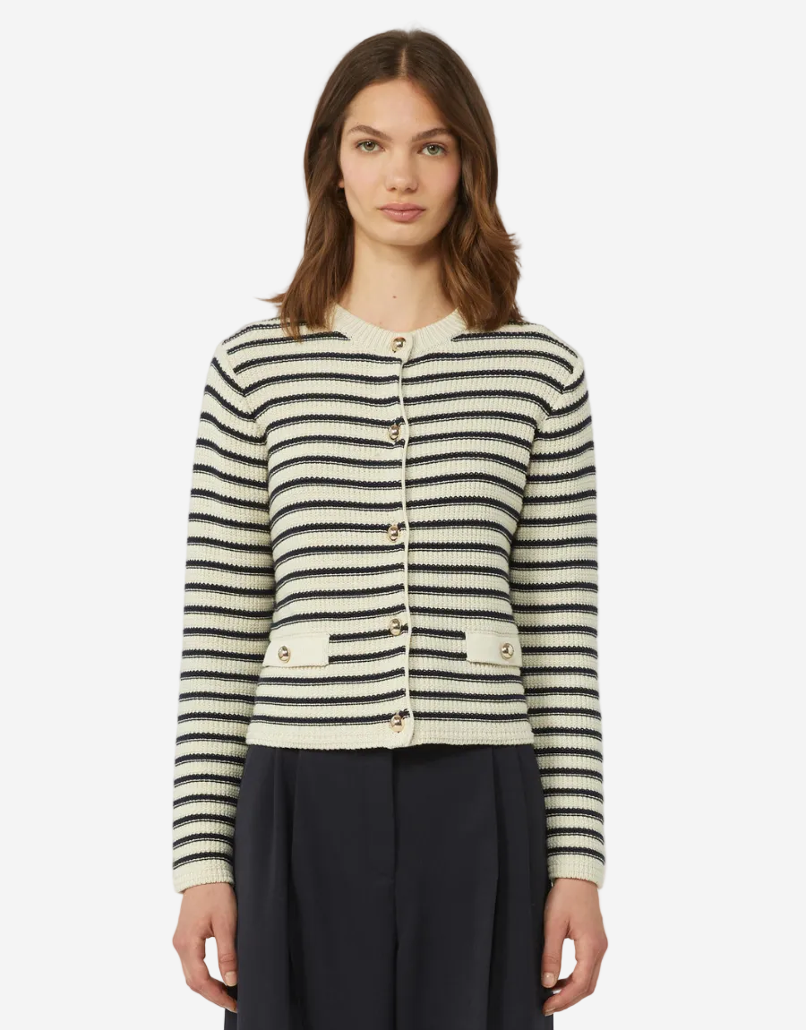 Vodka Straight Fit Cardigan Navy