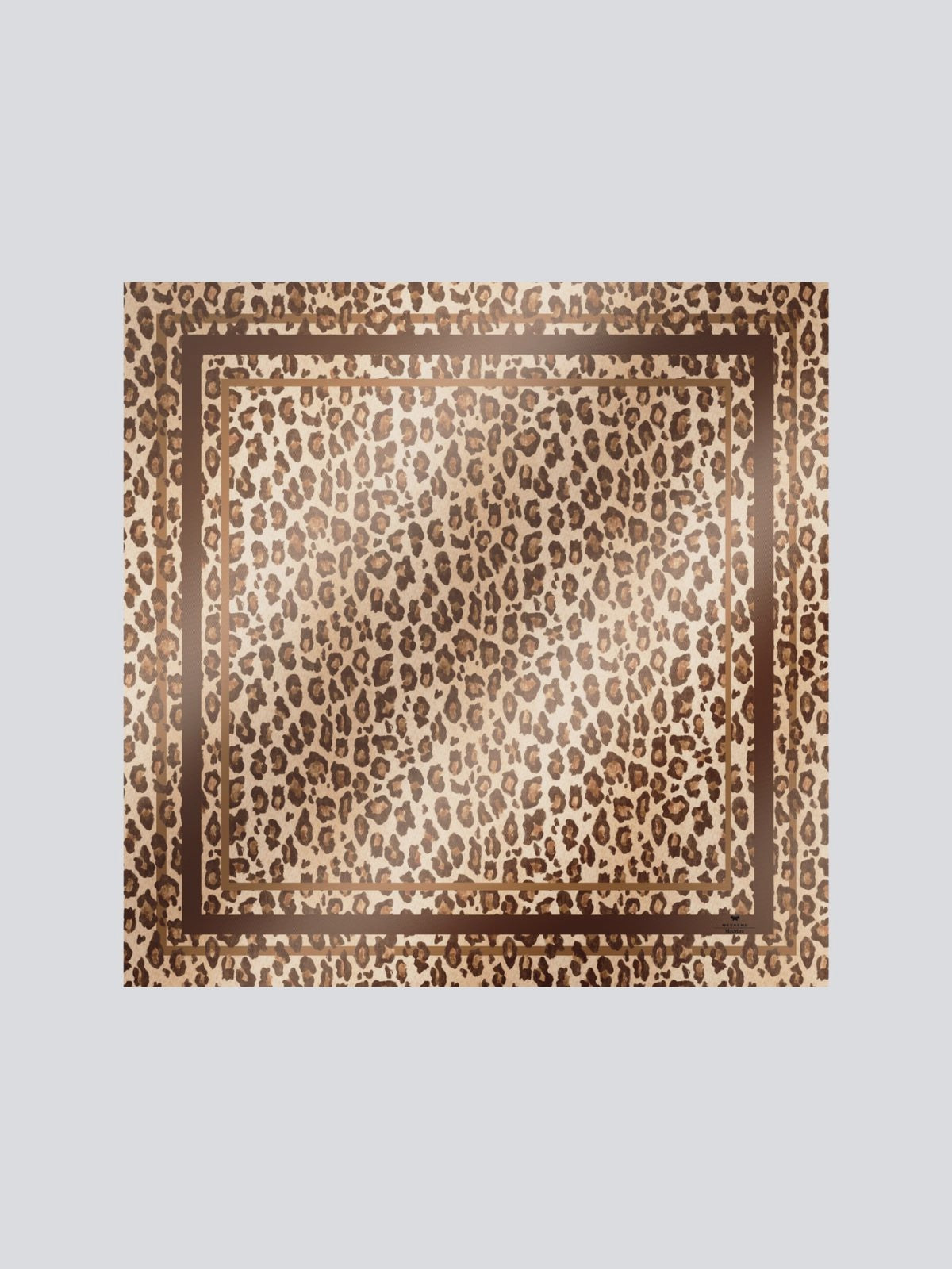 Leopard print pattern on a gray background