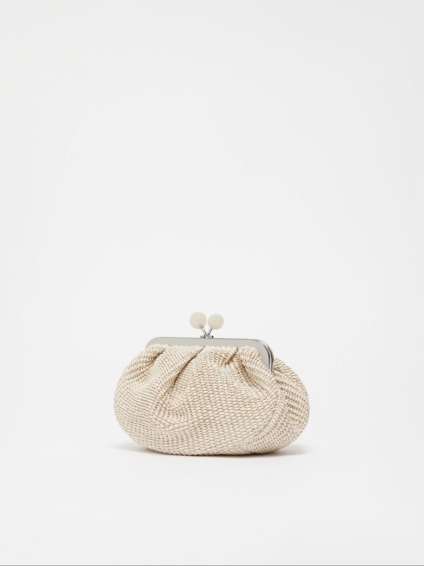 Small raffia-effect Pasticcino Bag Turtledove