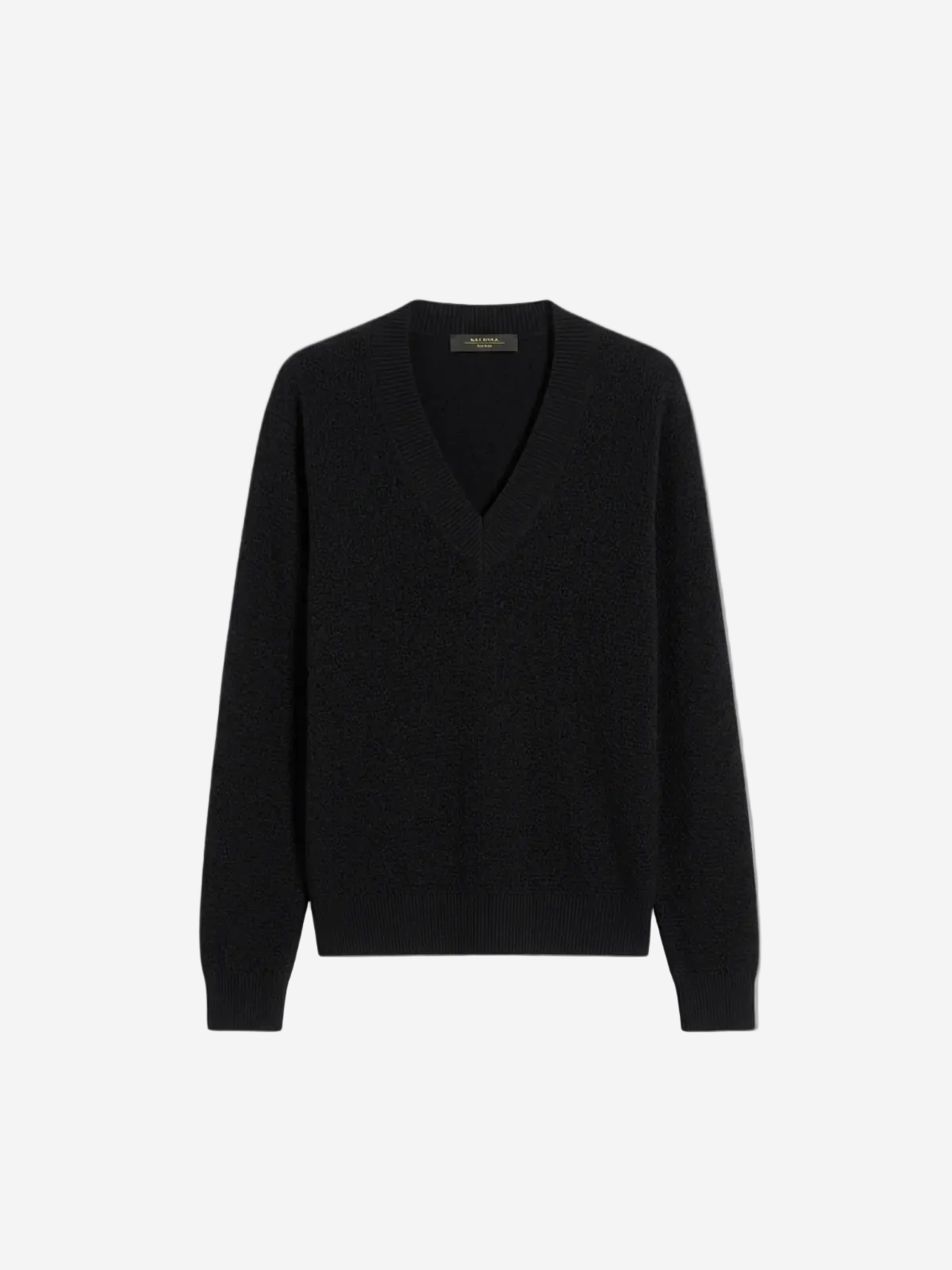 Black sweater on a white background