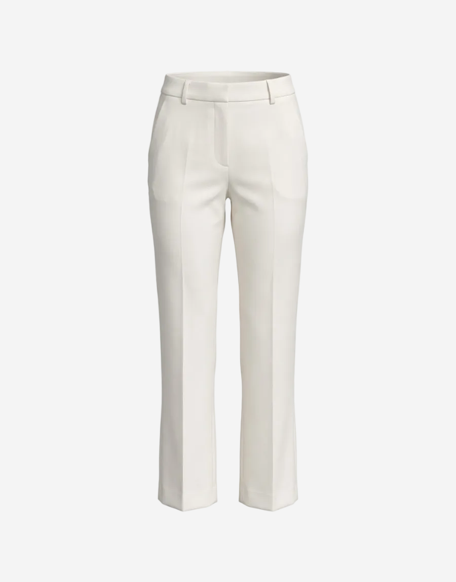 White pants on a white background