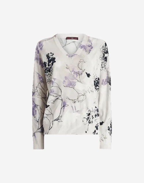 Floral patterned shirt on a transparent background