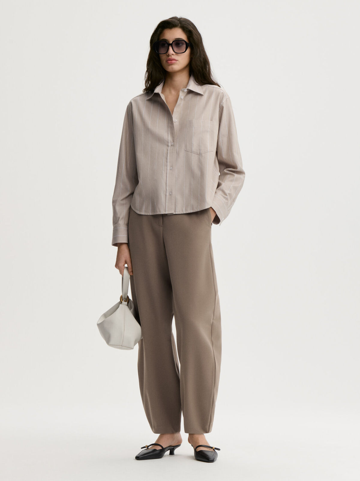 Audrey Crop Top | Beige