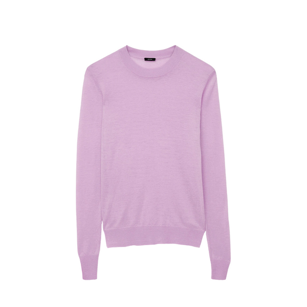 Cashair Round Neck Sweater in Pink
