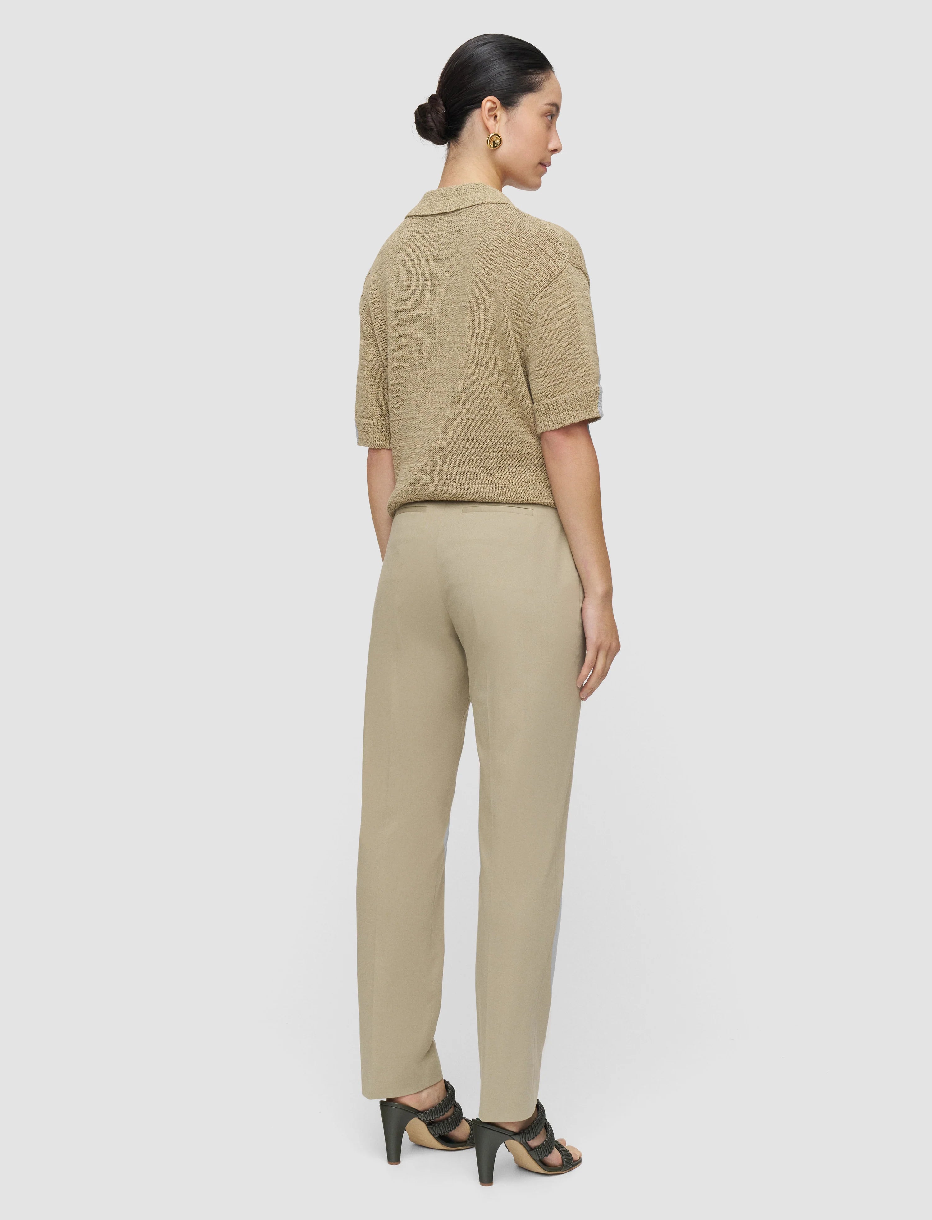 New Coleman Light Cotton Stretch Trousers Cactus