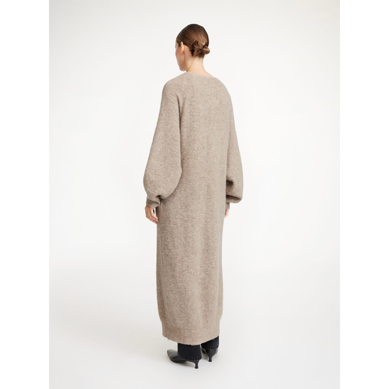 Cyrus Long Cardigan in Beige