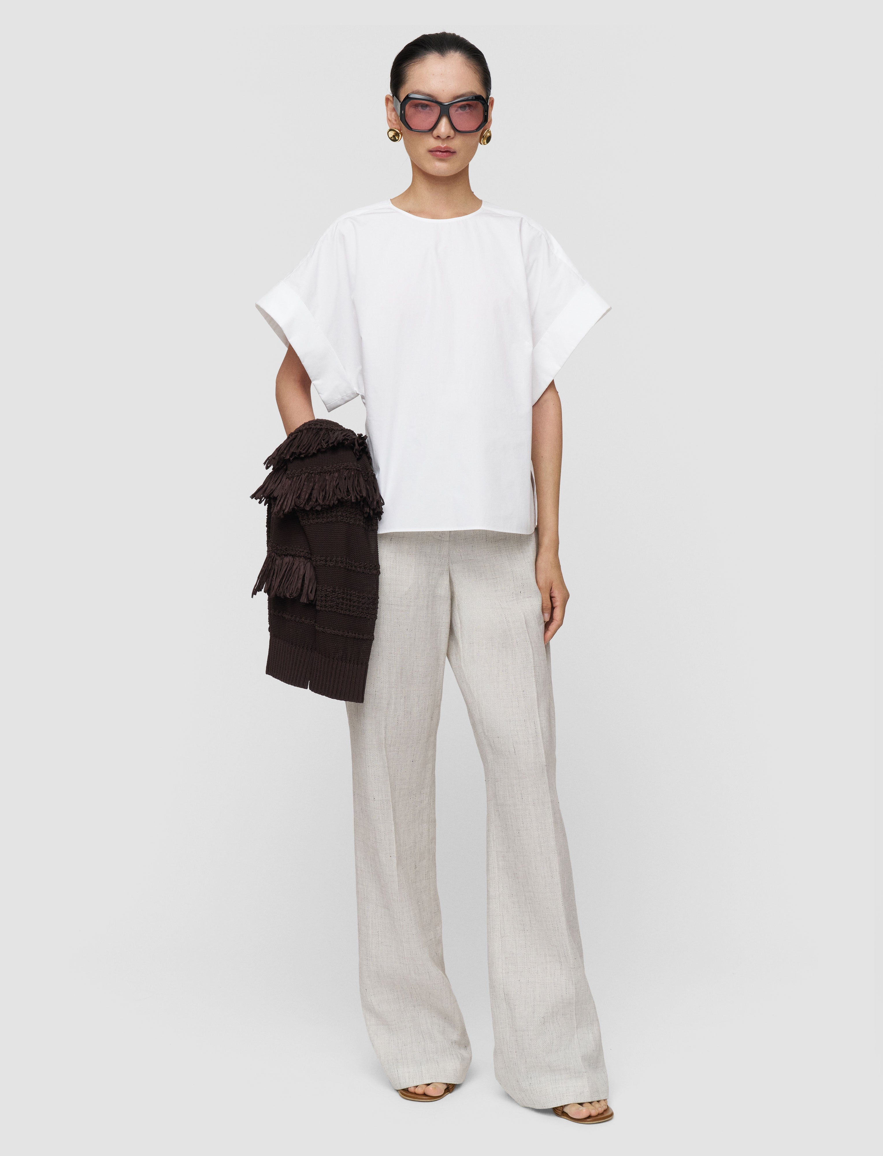 Fassia Cotton Poplin Blouse White
