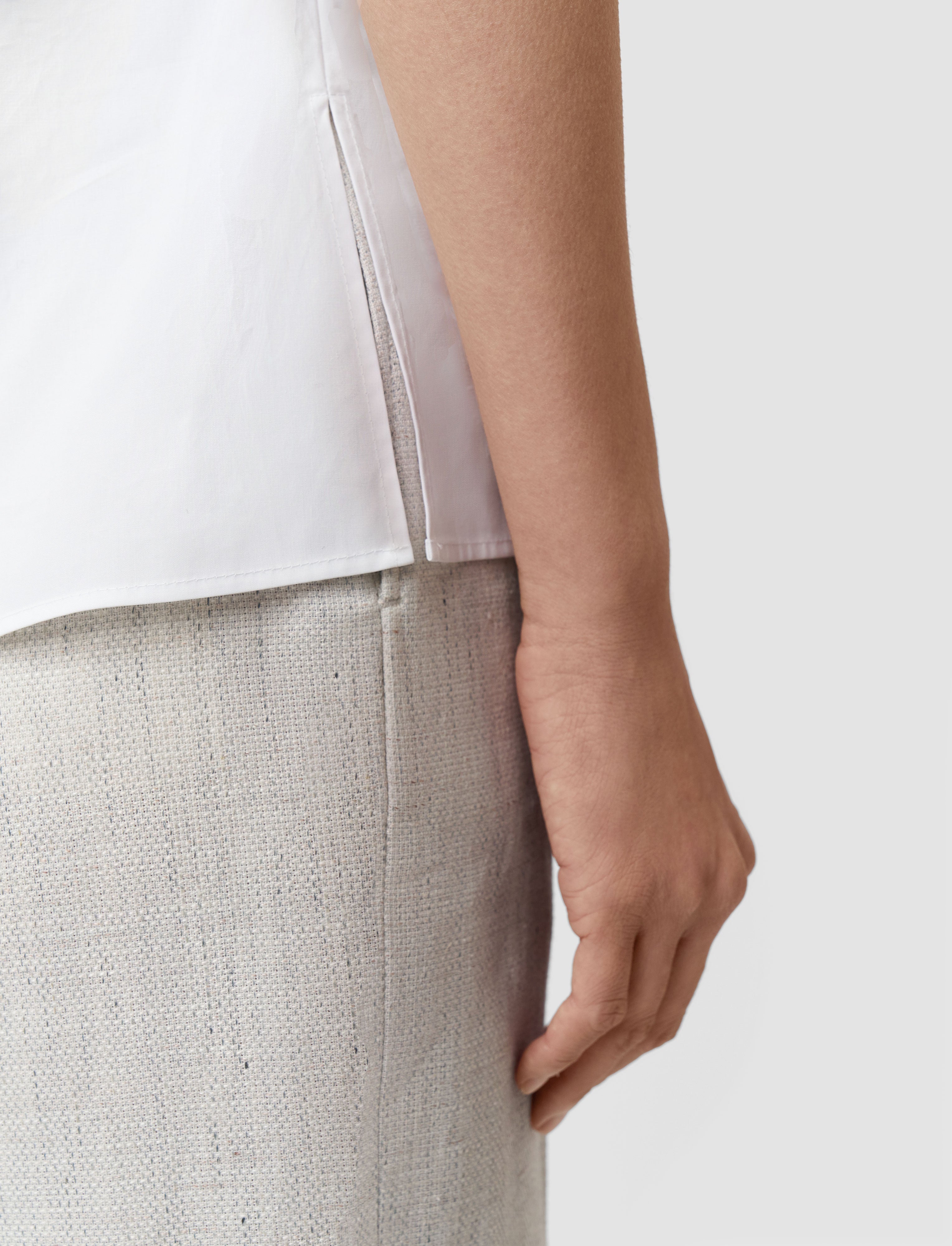Fassia Cotton Poplin Blouse White