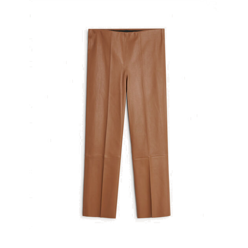 Florentina Leather Pant in Tan