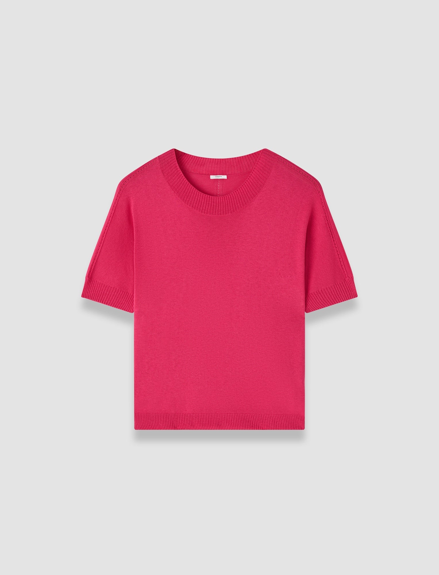 Jana Silk Knit Top Fuchsia