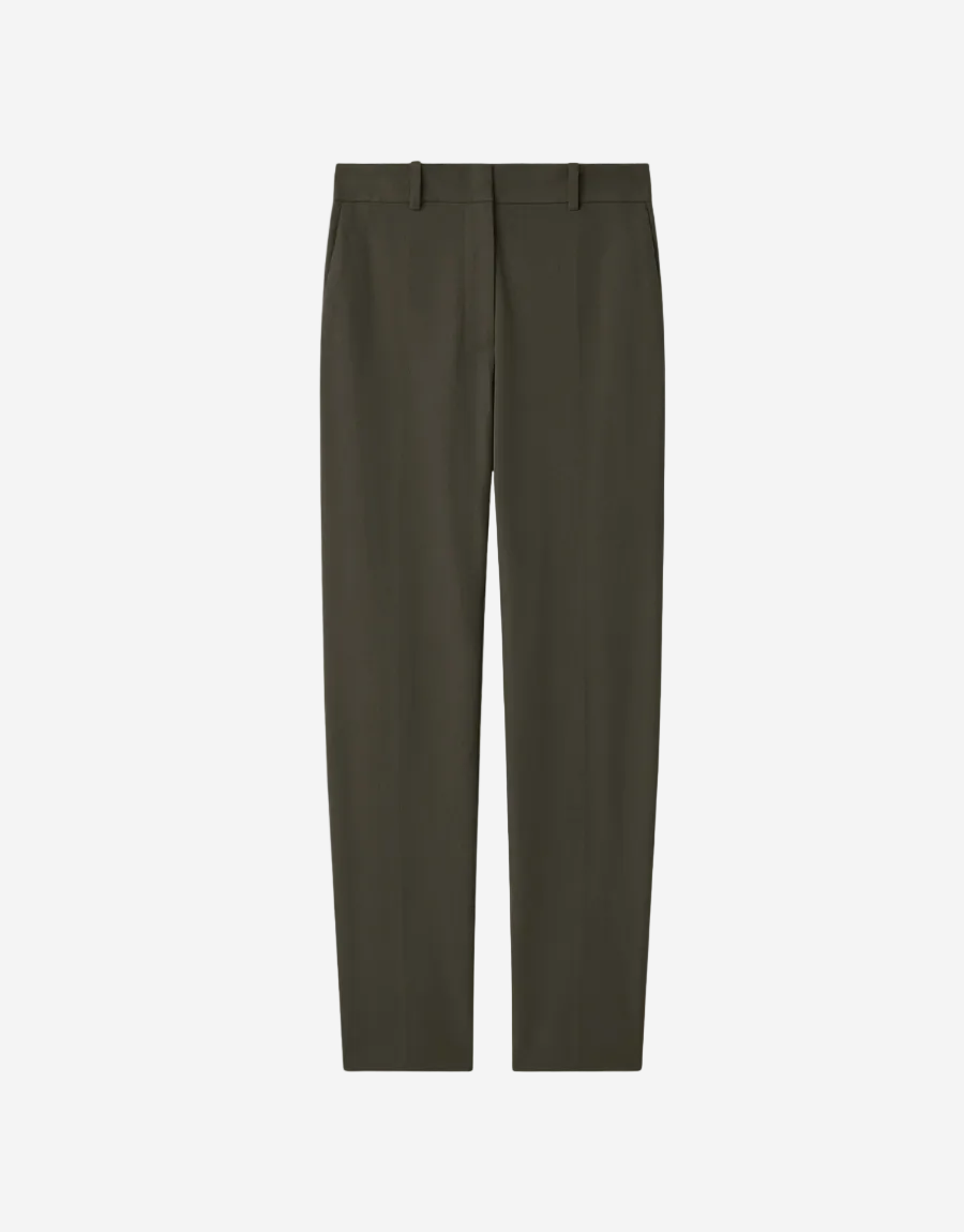 Dark green pants on a white background