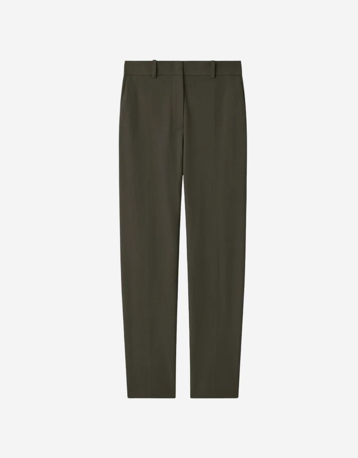 Dark green pants on a white background