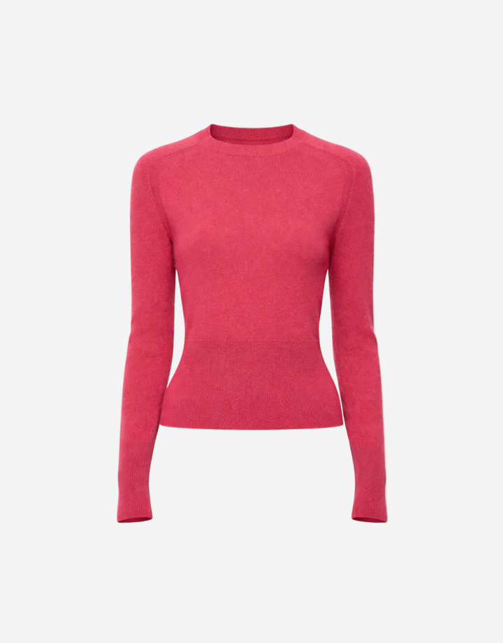 Red sweater on a white background