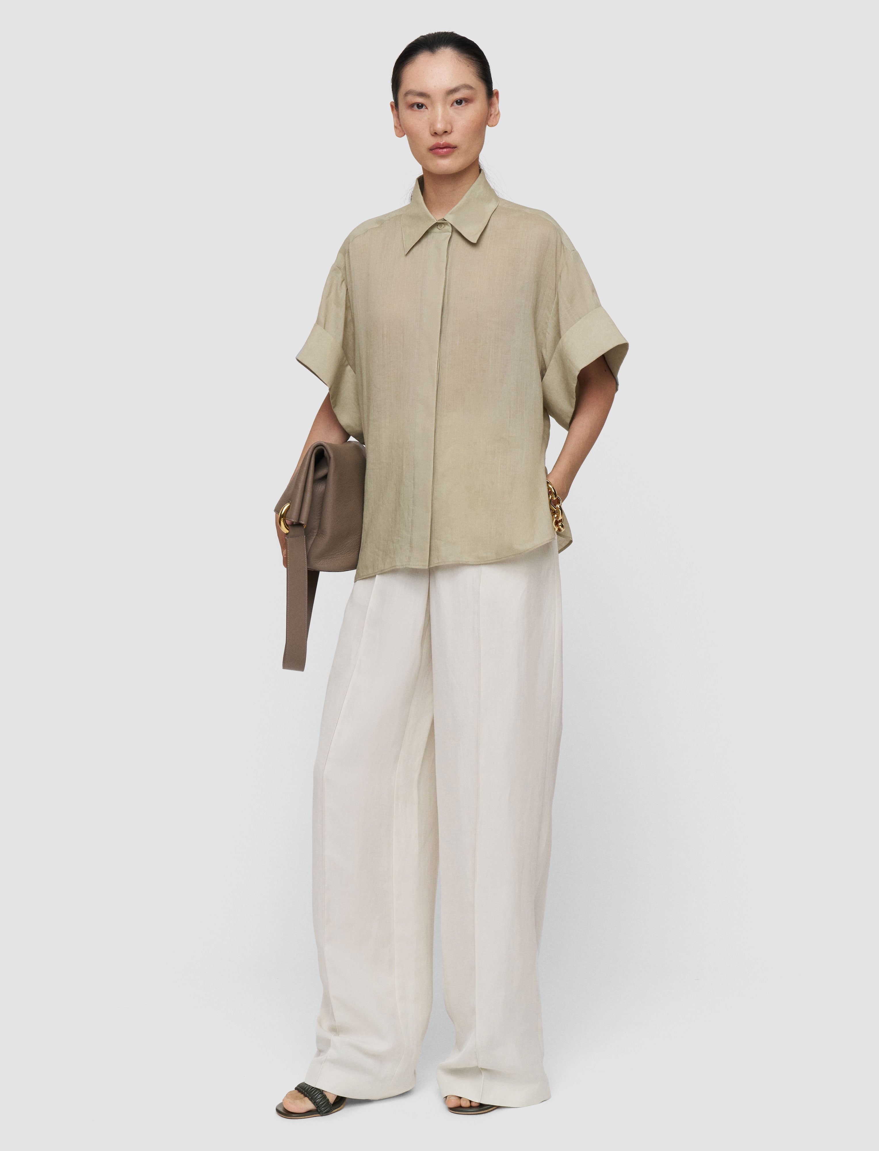 Justi Ramie Voile Blouse Cactus