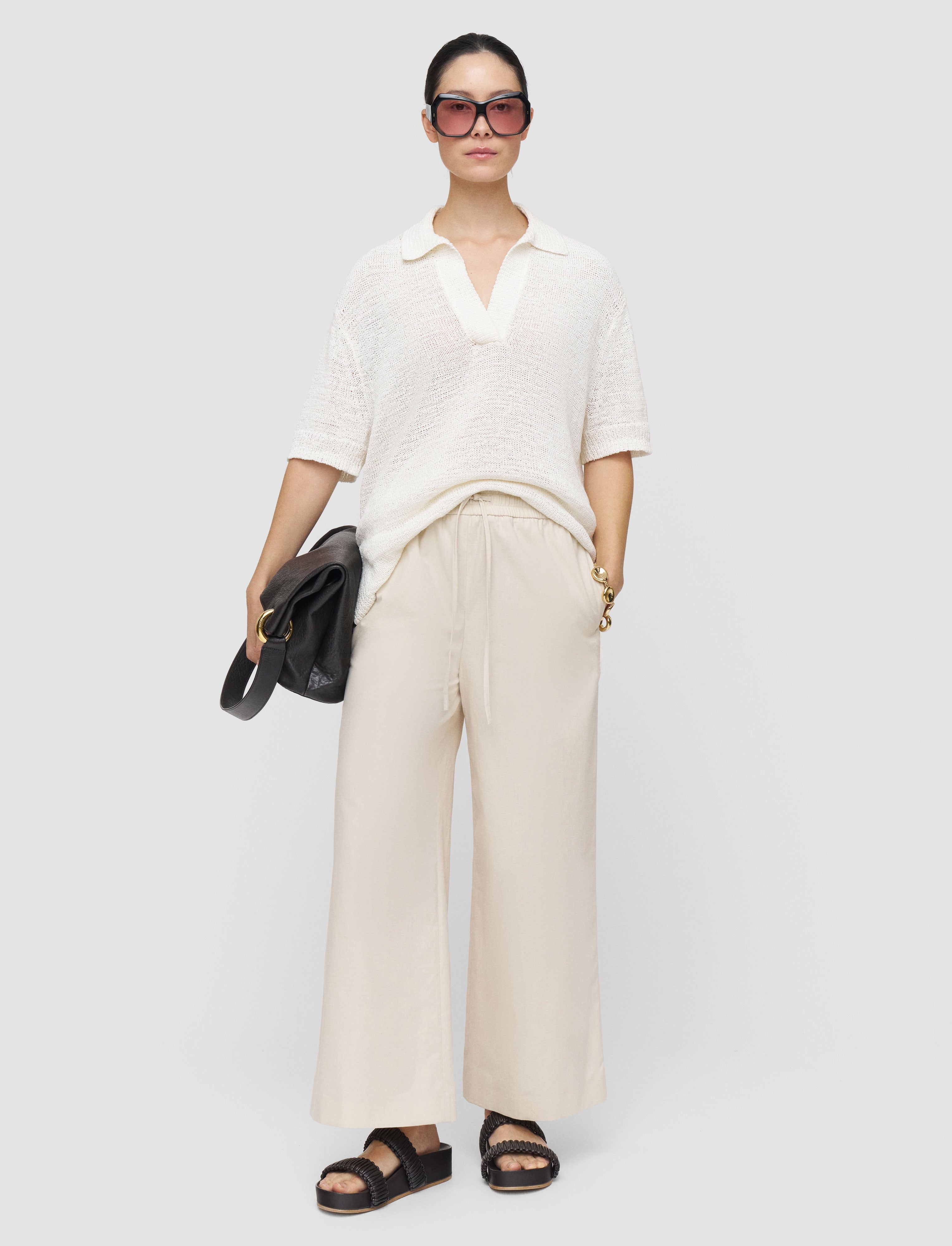 Thurla Light Cotton Trousers Sandstone