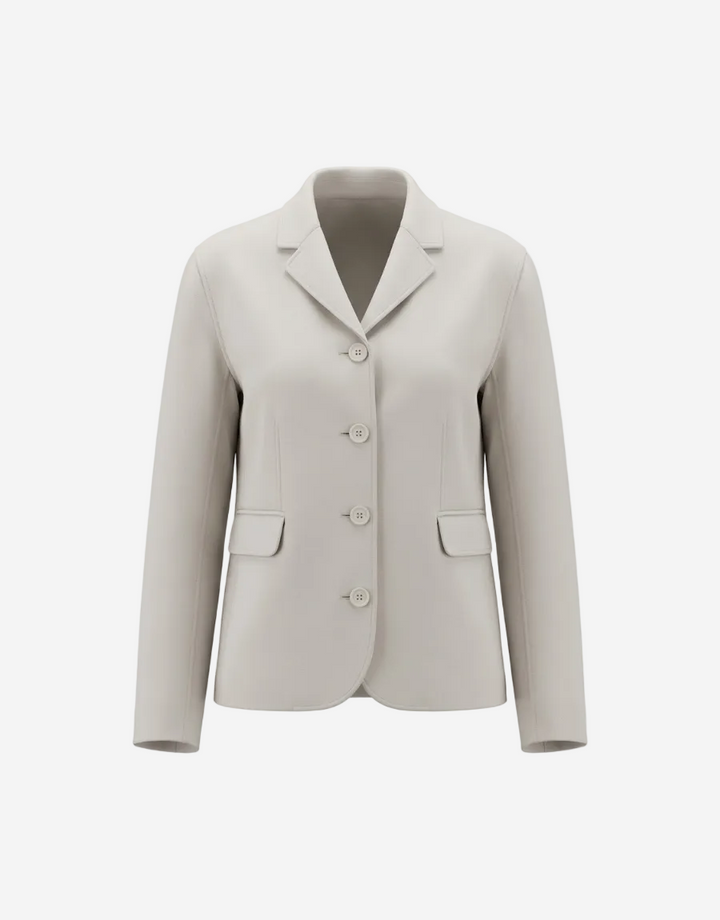 Beige blazer on a white background
