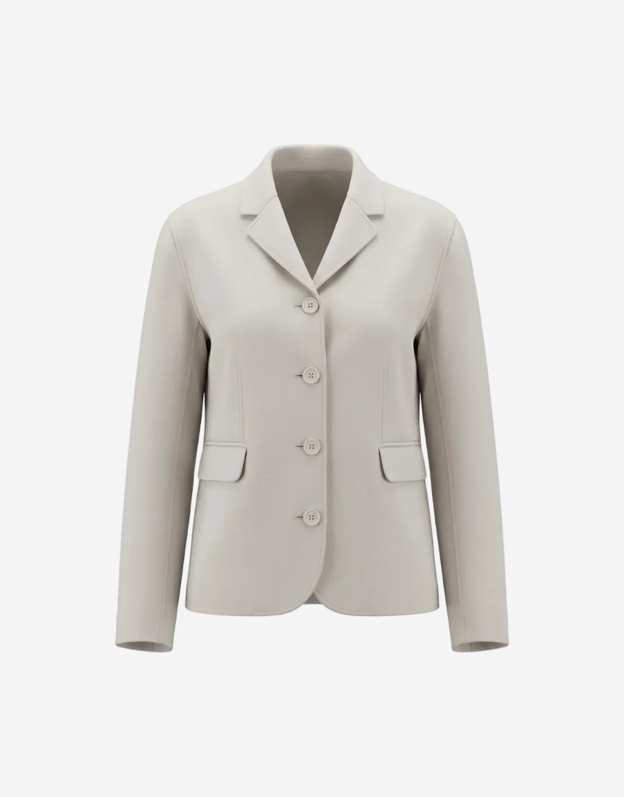 Beige blazer on a white background