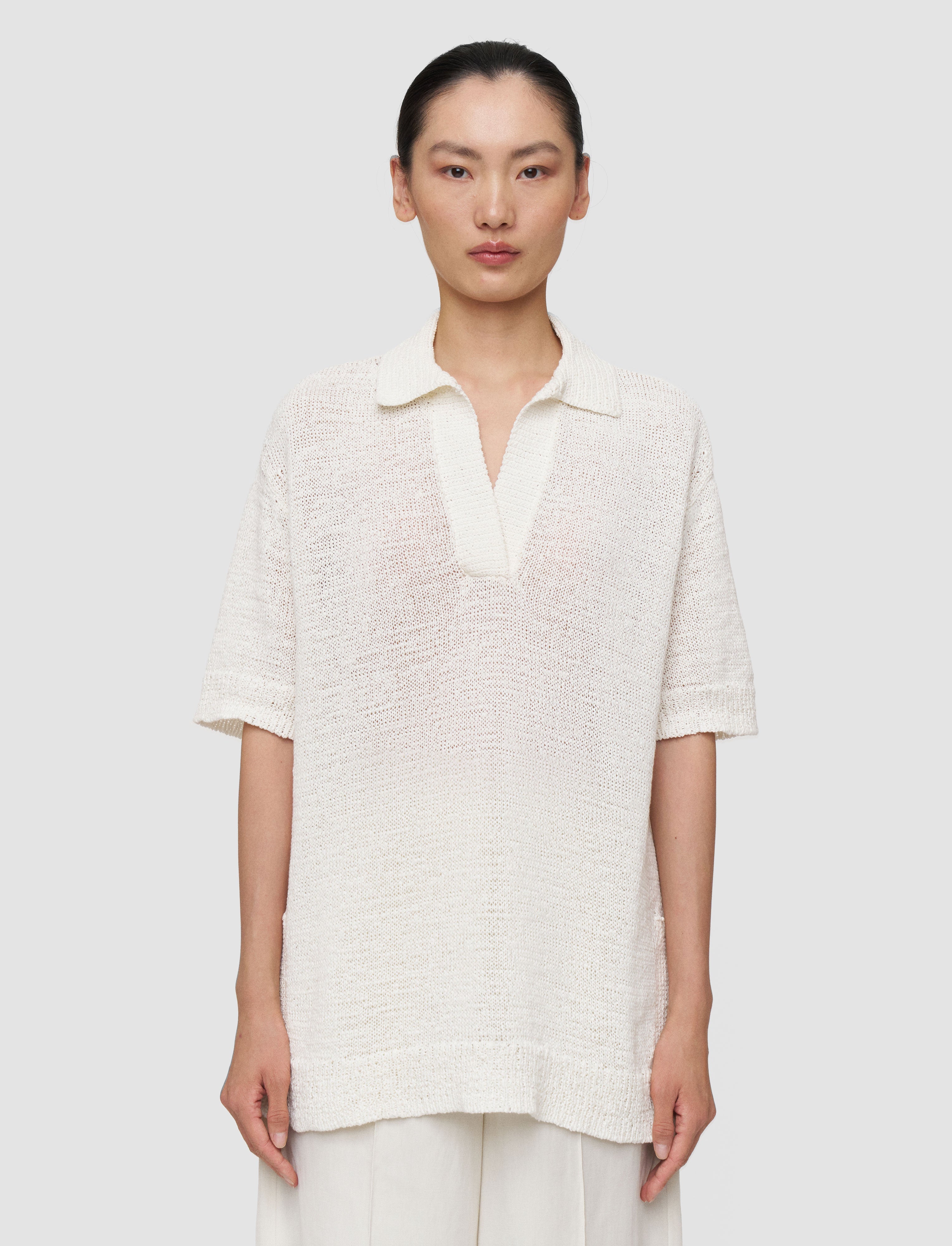 Rian Open Cotton Knit Top Wax