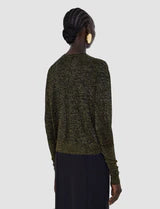 Tasse Lurex Knit Cardigan Black/Gilt