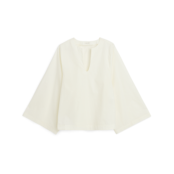 Kamill Organic Cotton Blouse in Soft White