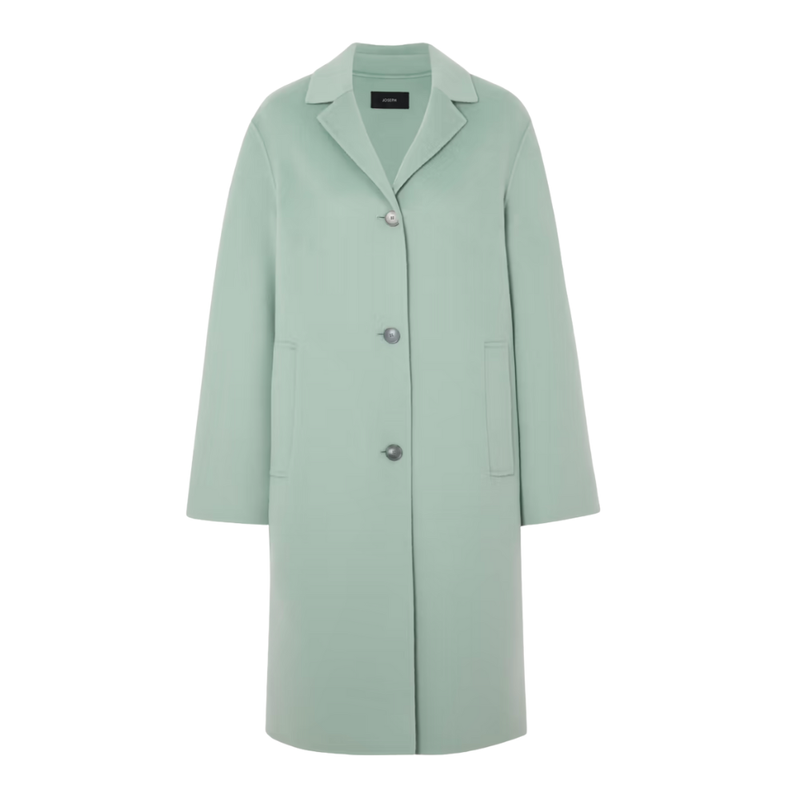 Caia Cashmere Wool Coat in Sage