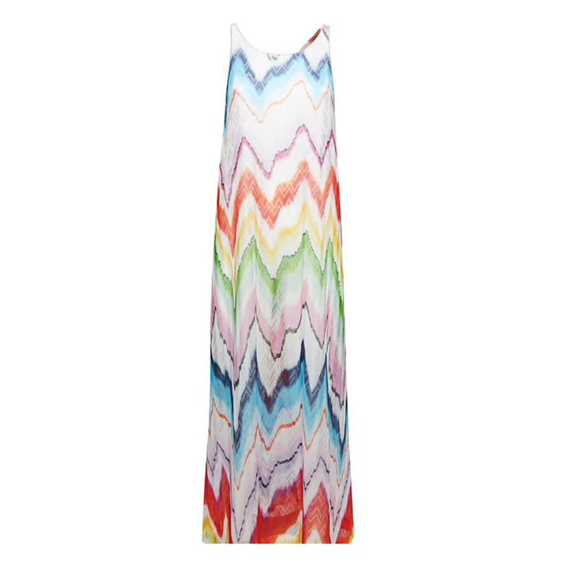 Long sleeveless Cover-up in Multicolour