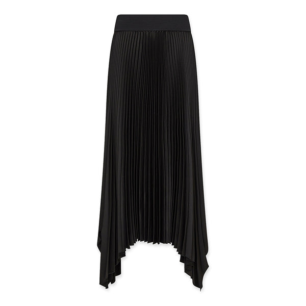 Drape Jersey Skirt in Black