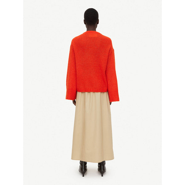 Cierra Wool & Mohair Sweater in Orange