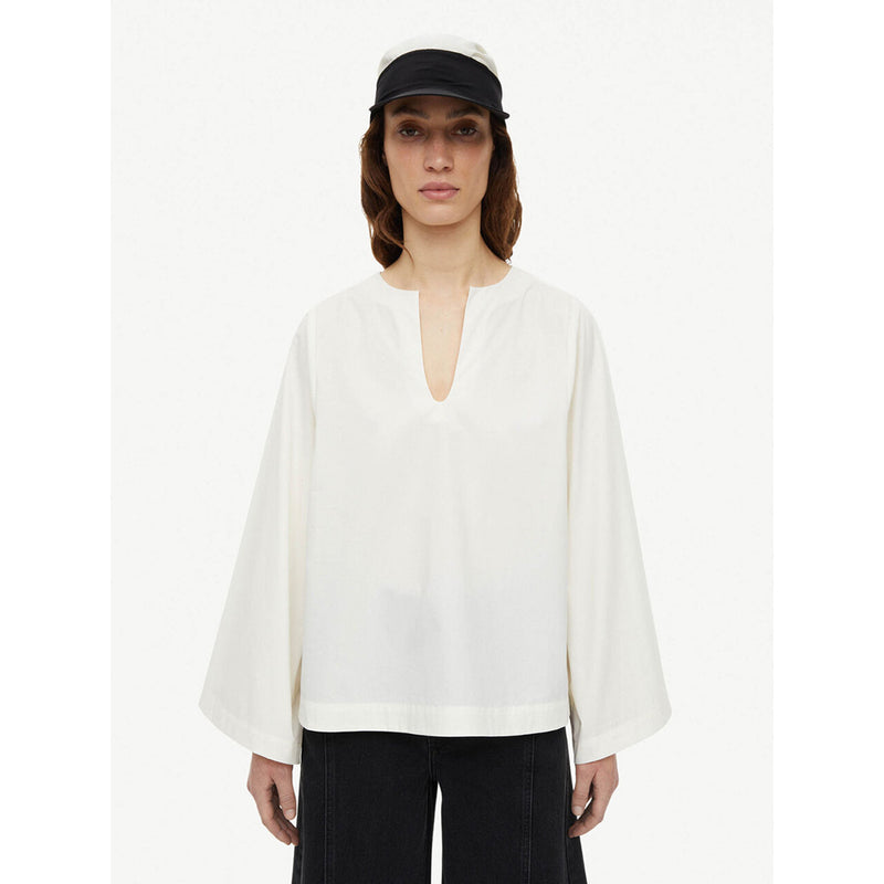 Kamill Organic Cotton Blouse in Soft White