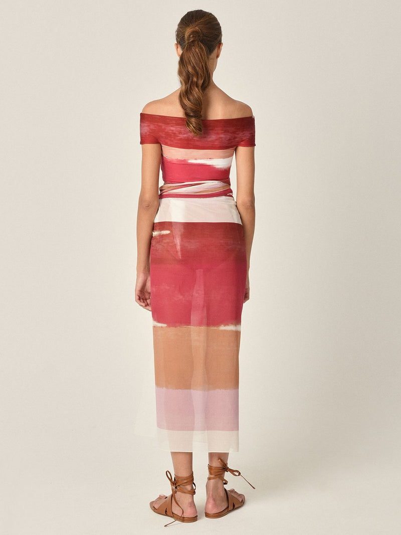Giulia Skirt in Pareo Gradient Plum
