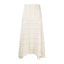 Stripe Cotton Skirt in Maplewood