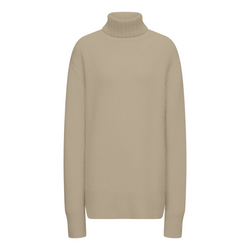 Luxe Cashmere High Neck Jumper in Pewter